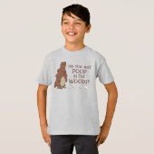森の中で熊のウンチは？ Tシャツ (正面フル)