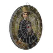 森の中で犬を飼っている少年のポートレート(クナウス) ダーツボード (正面左)