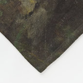 森の中で犬を飼っている少年のポートレート（クナウス） フリースブランケット (角)