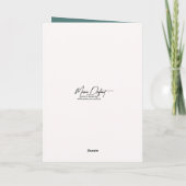 森の中で猫を飼っている若い女性 カード (裏面)