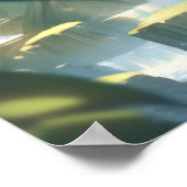 森の中で眠い天使のようなアニメの女の子 ポスター (角)