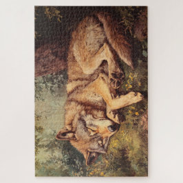 森の中で眠っている狼 ジグソーパズル