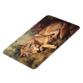 森の中で眠っている狼 マグネット (左側)