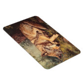 森の中で眠っている狼 マグネット (右側)