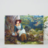 森の中で眠る(アーサー・ヒューズ) カード (スタンド正面)