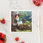 森の中で眠る(アーサー・ヒューズ) スタンダードカクテルナプキン (インサイチュ)