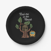 森の中で私を見つける ペーパープレート (正面)