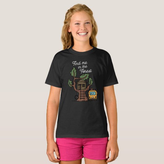 森の中で私を見つける Tシャツ (正面フル)