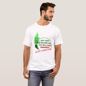 森の中で迷子になっちゃう面白Tシャツ Tシャツ (正面フル)