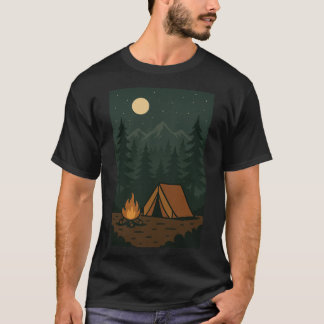 森の中で迷子になろう | キャンプTシャツ | 広告 Tシャツ