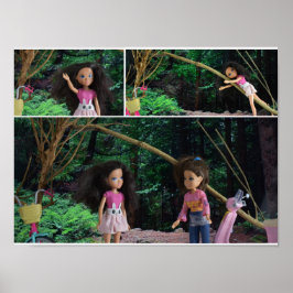 森の中で集まる姉妹。 ポスター
