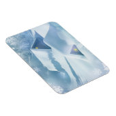 森の中で雪が屋根を乗り越えた マグネット (右側)