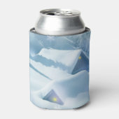 森の中で雪が屋根を乗り越えた 缶クーラー (缶正面)