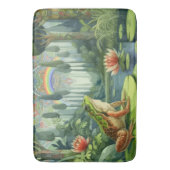 森の中で魔法をかけるウィリアム・モリス・カエル バスマット (正面縦)