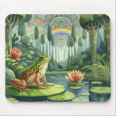 森の中で魔法をかけるウィリアム・モリス・カエル マウスパッド (正面)