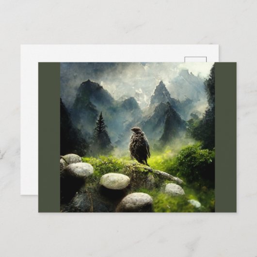 森の中で鷹を飼う ポストカード (正面/裏面)