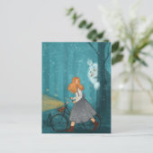 森の中にビッグフット。 ポストカード (スタンド正面)