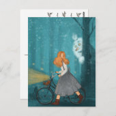 森の中にビッグフット。 ポストカード (正面/裏面)