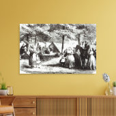 森の中に入り込む南部難民 キャンバスプリント (インサイチュ (リビング))