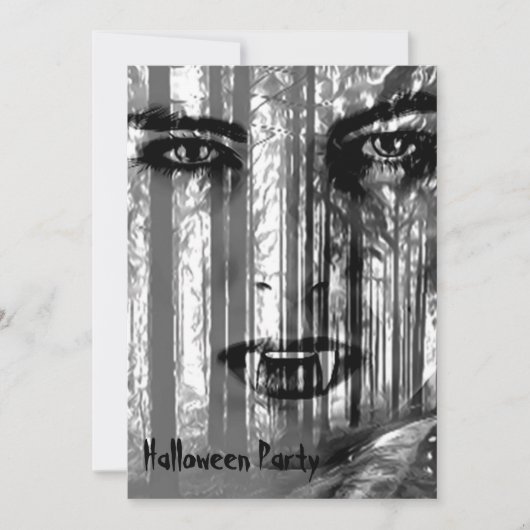 森の中に入るな 招待状 (正面)