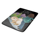 森の中に入るチャウバスマット/木箱 バスマット (アングル)