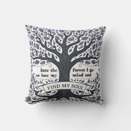 森の中に心を失う自分の魂を見つける クッション