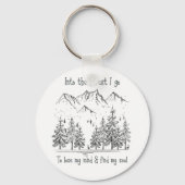 森の中に私の心を失う、私の魂を見つける キーホルダー (正面)