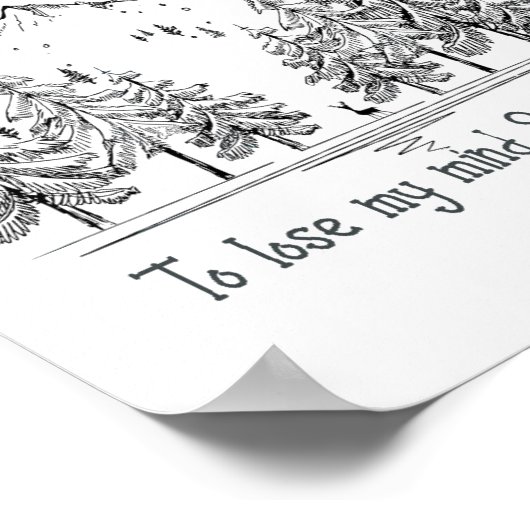 森の中に私の心を失う、私の魂を見つける ポスター