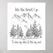 森の中に私の心を失う、私の魂を見つける ポスター