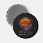 森の中に私は私の心を失うに行く、私の魂を見つける マグネット (正面/裏面)