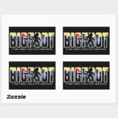 森の中に隠れているビッグフット、野戦隊 長方形シール (シート)