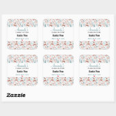 森の中のかわいいお洒落鹿キャンドル スクエアシール (シート)