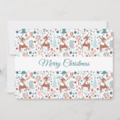 森の中のかわいいお洒落鹿 シーズンカード (正面)