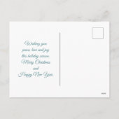 森の中のかわいいお洒落鹿 シーズンポストカード (裏面)