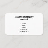 森の中のかわいいお洒落鹿 名刺 (裏面)