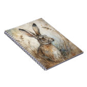森の中のかわいいウサギ ノートブック (右側)