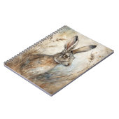 森の中のかわいいウサギ ノートブック (左側)