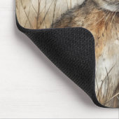 森の中のかわいいウサギ マウスパッド (コーナー)