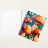 森の中のかわいいキノコスパイラルノート プランナー手帳 (ディスプレー)