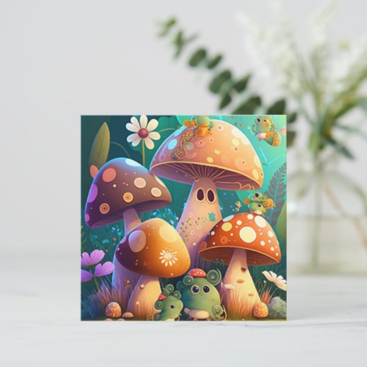 森の中のかわいいキノコ (スタンド正面)