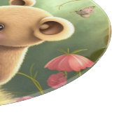 森の中のかわいいキノコ カッティングボード (角)