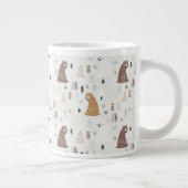 森の中のかわいいクマ ジャンボコーヒーマグカップ (右)