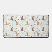 森の中のかわいいクマ デスクマット (正面)