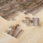 森の中のかわいいラクーン写真 ジグソーパズル (側面)