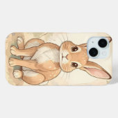 森の中のかわいい茶色のウサギ Case-Mate iPhoneケース (裏面 (横))