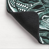 森の中のかわいい鳥ヴィンテージ マウスパッド (コーナー)