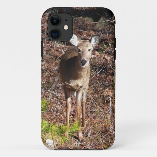 森の中のかわいい鹿の自然写真 Case-Mate iPhoneケース (裏面)