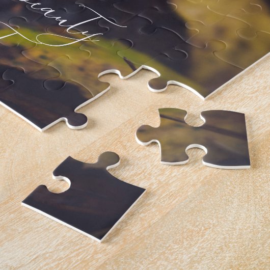 森の中のアカエイ ジグソーパズル (側面)