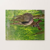 森の中のアカシカ ジグソーパズル (横)