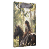 森の中のアニメの乗馬 クリップボード (右)